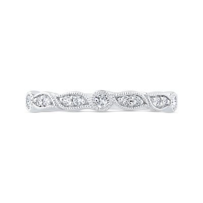 Diamond Wedding Band in 14K White Gold