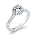Diamond Engagement Ring in 14K White Gold (Semi-Mount)