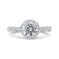 Diamond Engagement Ring in 14K White Gold (Semi-Mount)