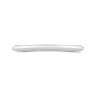 Plain Wedding Band in 14K White Gold