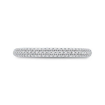Diamond Wedding Band in 14K White Gold