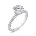 Diamond Engagement Ring in 14K White Gold (Semi-Mount)