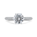 Diamond Engagement Ring in 14K White Gold (Semi-Mount)
