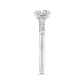 Euro Shank Diamond Engagement Ring in 14K White Gold (Semi-Mount)