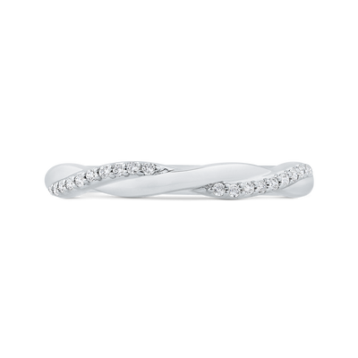 Diamond Wedding Band in 14K White Gold