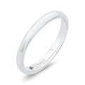 Plain Wedding Band in 14K White Gold