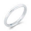 Plain Wedding Band in 14K White Gold