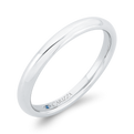 Plain Wedding Band in 14K White Gold