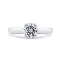Diamond Engagement Ring in 14K White Gold (Semi-Mount)