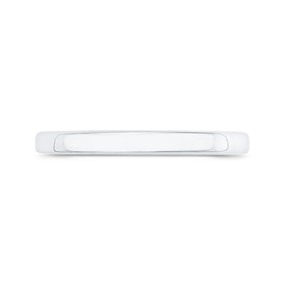 Plain Wedding Band in 14K White Gold