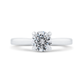 Euro Shank Diamond Engagement Ring in 14K White Gold (Semi-Mount)
