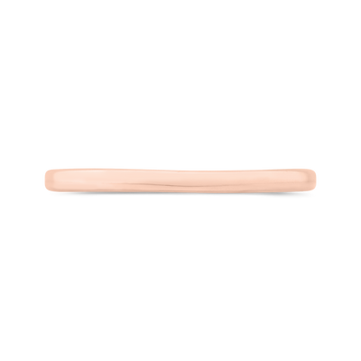Plain Wedding Band in 14K Rose Gold