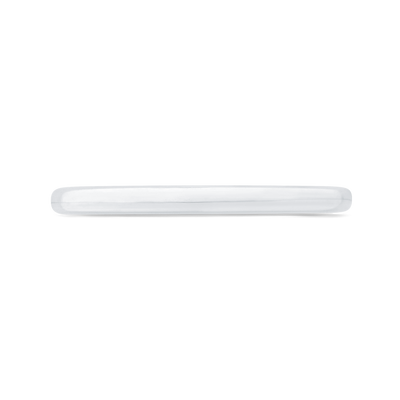 Plain Wedding Band in 14K White Gold