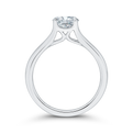 Solitaire Engagement Ring in 14K White Gold (Semi-Mount)