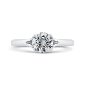 Solitaire Engagement Ring in 14K White Gold (Semi-Mount)