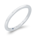 Plain Wedding Band in 14K White Gold