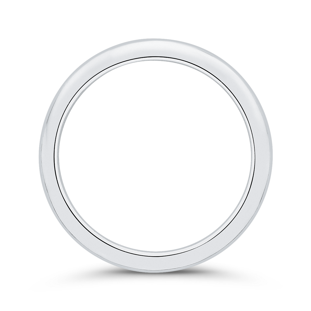 Plain Wedding Band in 14K White Gold