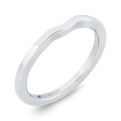 Plain Wedding Band in 14K White Gold