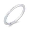 Plain Wedding Band in 14K White Gold