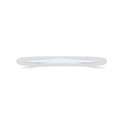 Plain Wedding Band in 14K White Gold