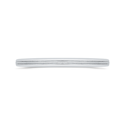 Plain Wedding Band in 14K White Gold
