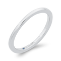 Plain Wedding Band in 14K White Gold