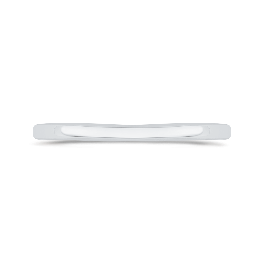 Plain Wedding Band in 14K White Gold