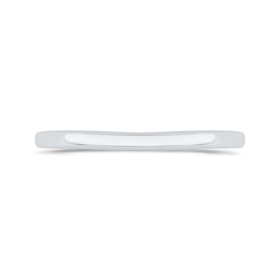 Plain Wedding Band in 14K White Gold