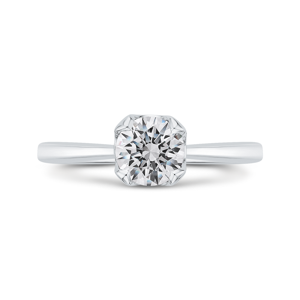 Diamond Engagement Ring in 14K White Gold (Semi-Mount)