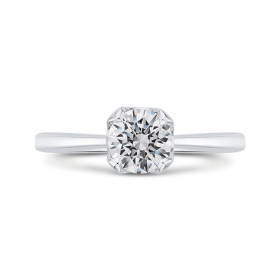Diamond Engagement Ring in 14K White Gold (Semi-Mount)