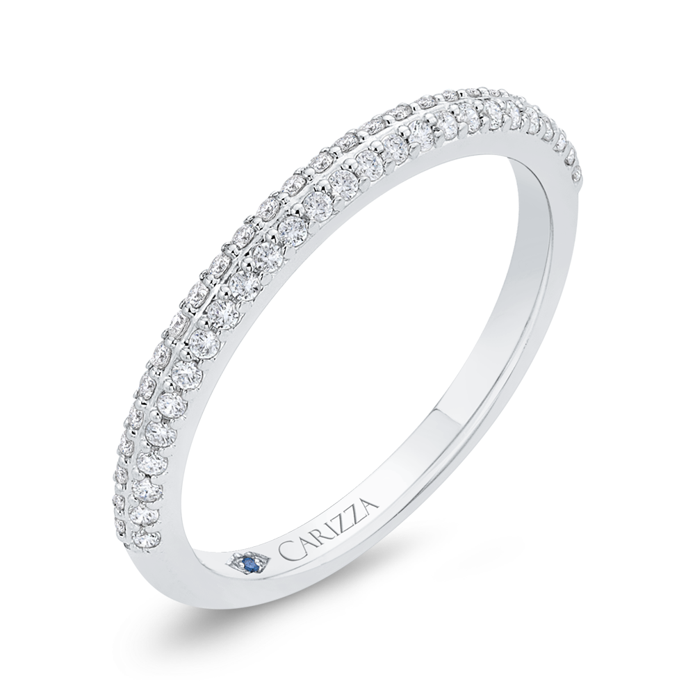 Diamond Wedding Band in 14K White Gold