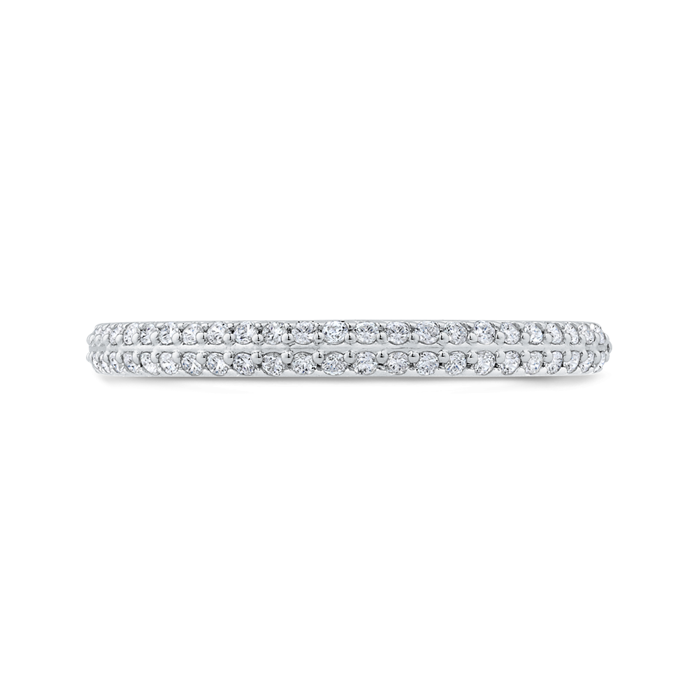 Diamond Wedding Band in 14K White Gold