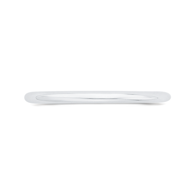 Plain Wedding Band in 14K White Gold