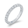 Half-Eternity Wedding Band in 14K White Gold