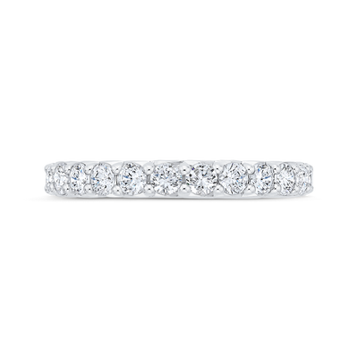 Half-Eternity Wedding Band in 14K White Gold