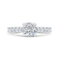 Diamond Engagement Ring in 14K White Gold (Semi-Mount)