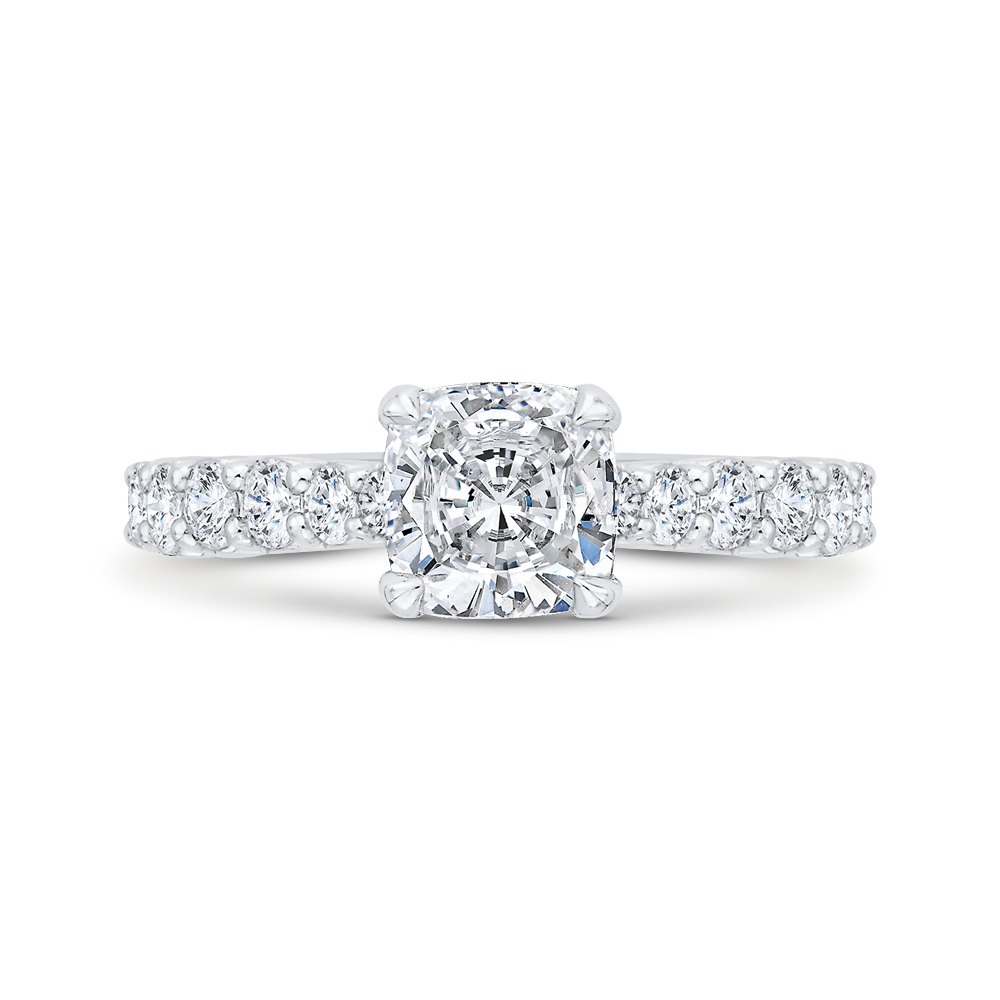 Diamond Engagement Ring in 14K White Gold (Semi-Mount)