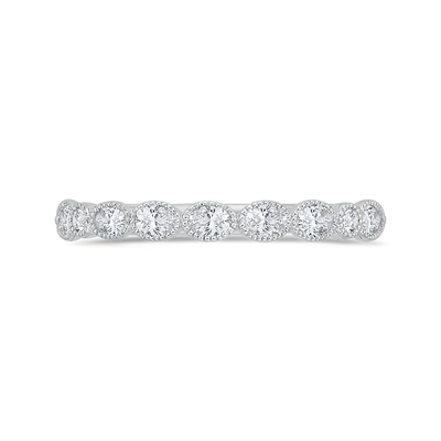 Diamond Wedding Band in 14K White Gold