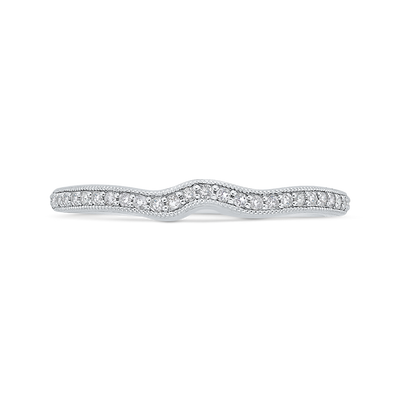 Diamond Wedding Band in 14K White Gold