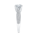 Diamond Engagement Ring in 14K White Gold (Semi-Mount)