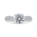 Diamond Engagement Ring in 14K White Gold (Semi-Mount)