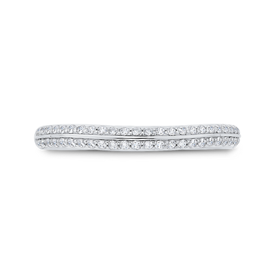 Diamond Wedding Band in 14K White Gold