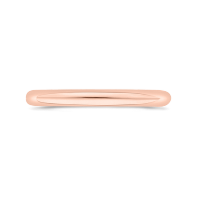 Plain Wedding Band in 14K Rose Gold