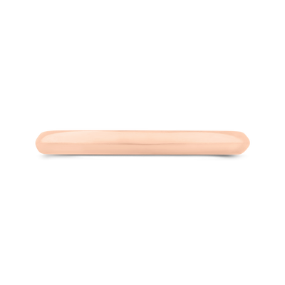 Plain Wedding Band in 14K Rose Gold