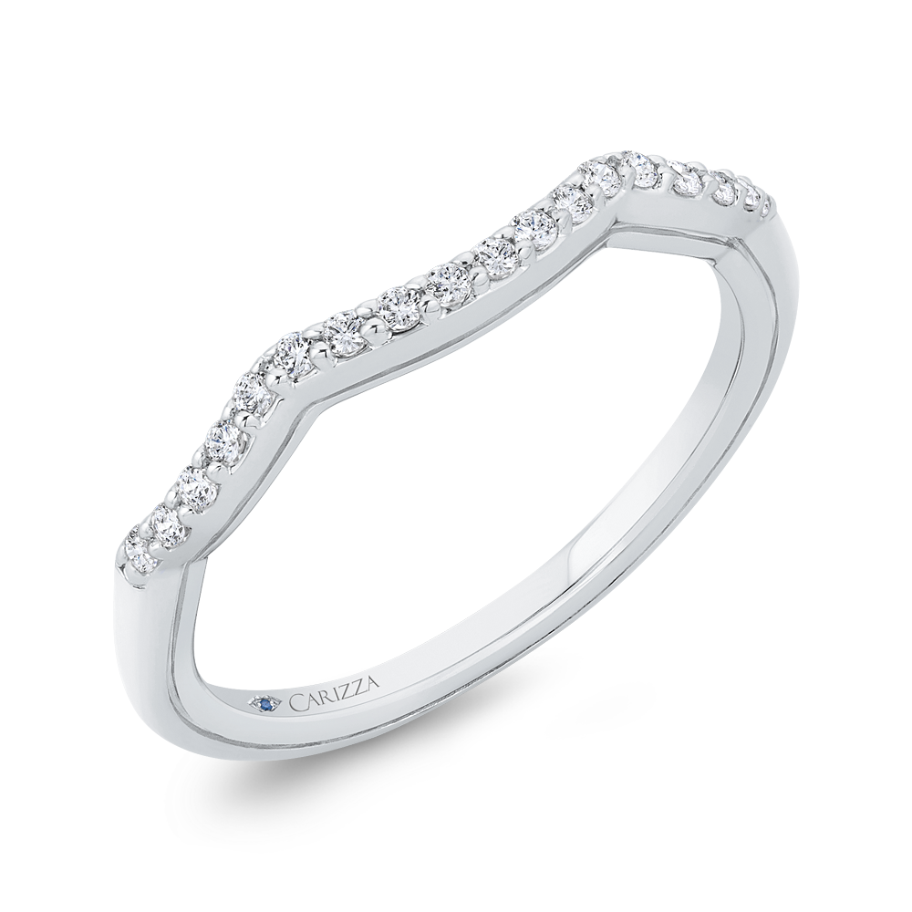 Diamond Wedding Band in 14K White Gold