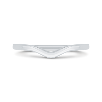 Plain Wedding Band in 14K White Gold