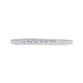 Half Run Diamond Wedding Band in 14K White Gold