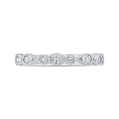 Diamond Wedding Band in 14K White Gold
