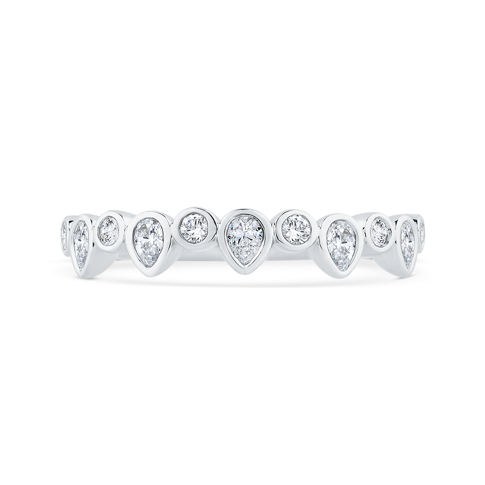 Diamond Wedding Band in 14K White Gold