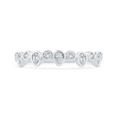 Diamond Wedding Band in 14K White Gold